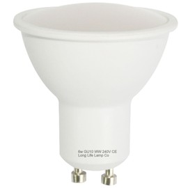 Long Life Lamp Company 10 Pack GU10 6W LED Beautiful Cool White Colour 50w Replacement
