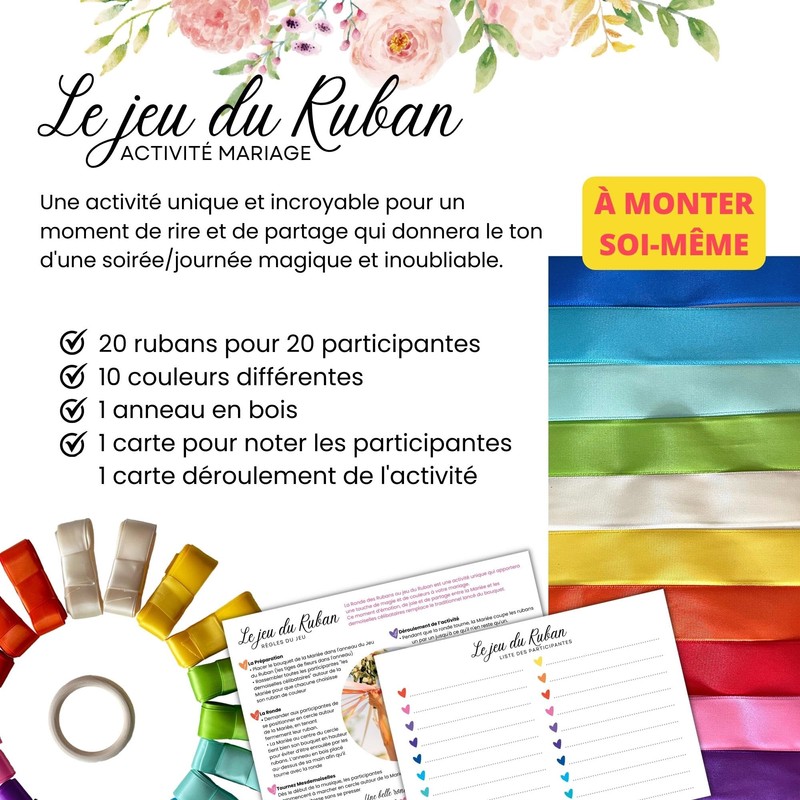 Set di nastri per matrimonio, nastro satinato, regalo per sposa,