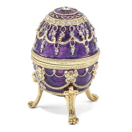 FB JEWELS Solid Bejeweled Imperial Purple Musical Egg