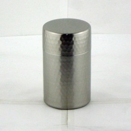 Nagao 18-8 Stainless Steel Tea Canister, Small, Diameter 6.5×Height 11cm, Boxed, SECCHU, Made in Japan