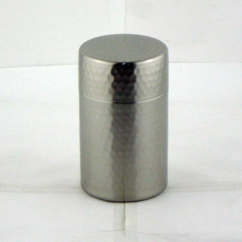 Nagao 18-8 Stainless Steel Tea Canister, Small, Diameter 6.5×Height 11cm,