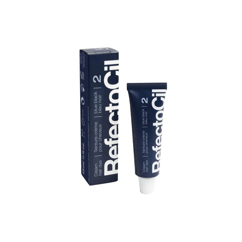 Refectocil #2 - Blue Black Cream Hair Dye - Size