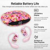 Groovz Open-Ear True Wireless Headphones with Smart Battery Display -