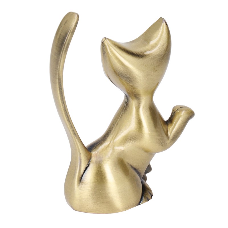 Cat God Ring Holder Cat God Design Zinc Alloy Sturdy