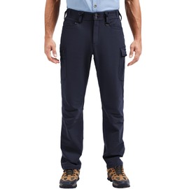 Kecols Men's Work Pants - Technical Workwear, Water Resistant, Lightweight, Multi-Pocket with 4-Way Stretch
