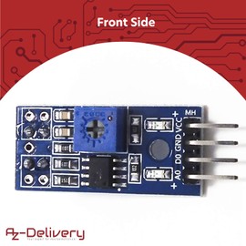 AZDelivery TRCT5000 IR Infrared Lines Follower Obstacle Avoidance Module Compatible with Arduino and Raspberry Pi