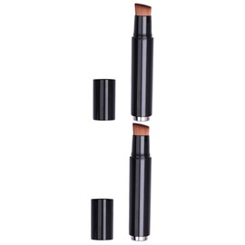 Minkissy 2pcs Soft Dense Silky Makeup Brush for Face with Plastic Handle Reusable