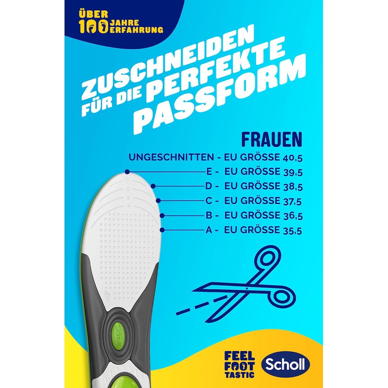 Scholl LiquiFlex Everyday S Comfort Insoles, More Memory Foam and