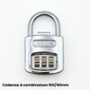 ABUS 35013 Combination Padlock 160/40 mm Silver