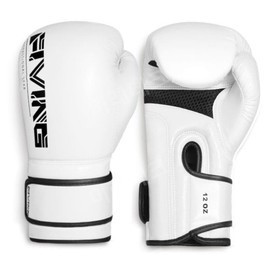 FIVING Pro Boxing Gloves - Black and White / 12oz / FIVING 프로 복싱 장갑-검정색과 흰색/12oz
