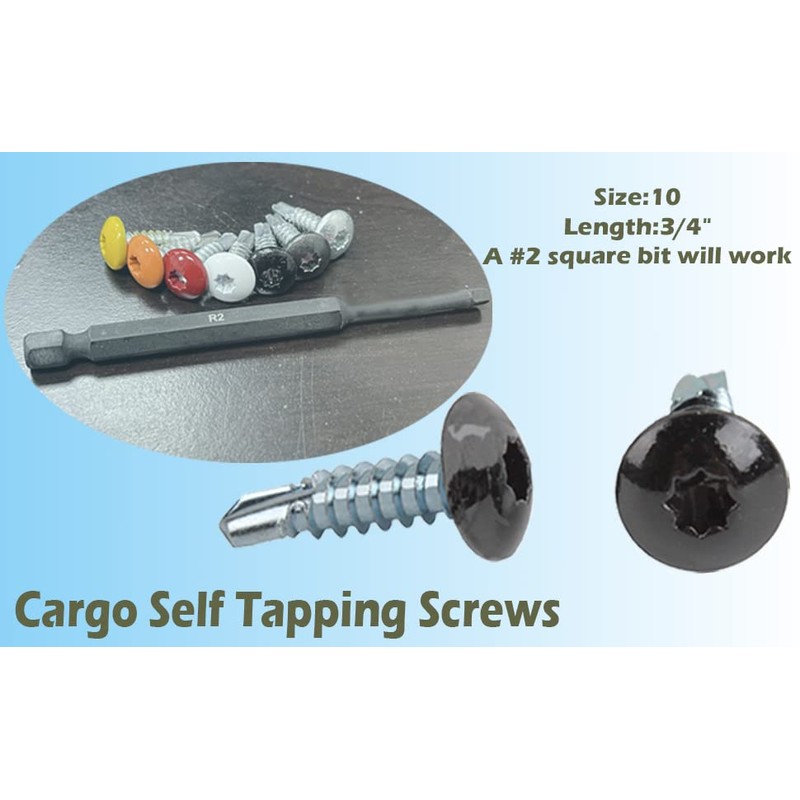 Trailer Exterior Self Tapping Screws OEM #10 x 3/4 Enclosed