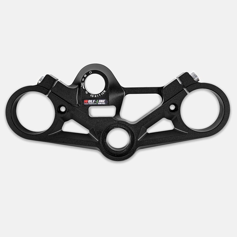 Lorababer Motorcycle Aluminum Top Triple Clamp Handlebar Assembly Regulator Front
