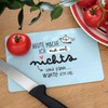 Chopping Board with the Saying 'Heute mache ich erstmal nichts’: