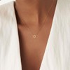 LLWOM Star of David Necklace, Dainty 14K Gold Plated Cubic