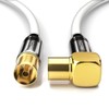 deleyCON TV Antenna Cable 1.5m (4.93 ft.) Coaxial Cable Gold-plated