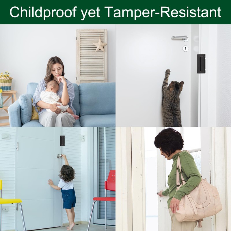 sourcing map 2 Set Home Security Door Lock, Door Reinforcement