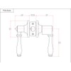 Designers Impressions Villa Design Satin Nickel Entry Door Lever (Front