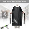 ELEBOX Waterproof Apron Smock with Long Sleeves, Safety lab Apron