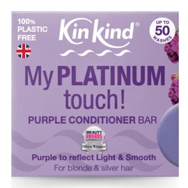 KinKind Hair Conditioner Bar - My PLATINUM Touch! | Purple Conditioner Bar for Hair | For Blonde, Silver & White Hair | Purple Conditioner for Blonde Hair | Up to 50 Washes - Vegan & Cruelty Free