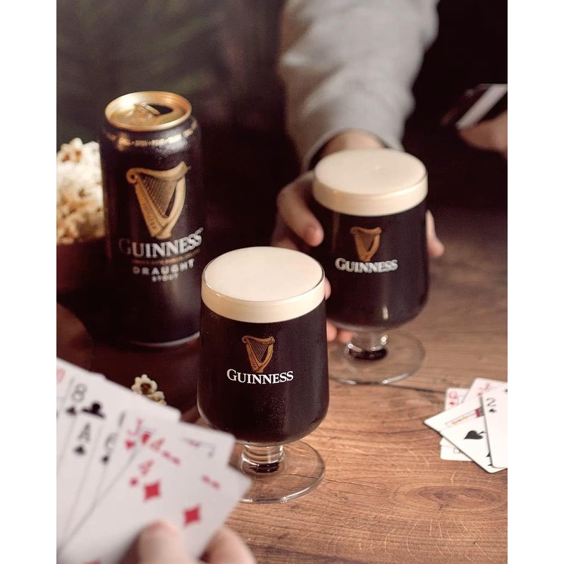 Shamrock Gift Company Guinness Glass with Embossed Stem 420ml Classic