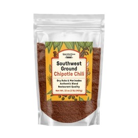 Unpretentious Southwest Ground Chipotle Chile (2 lb), Tex-Mex, Use for Dry Rubs & Marinades, Rich Full Flavor