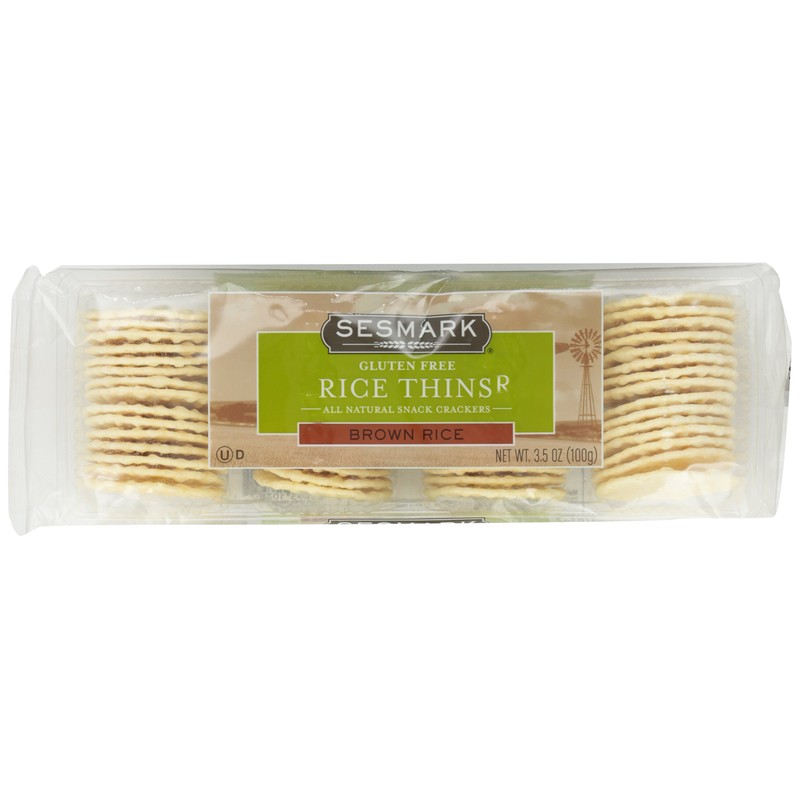 Sesmark, Rice Thins, Brown Rice, 3.5 oz