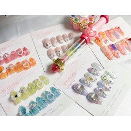 Magical Girl Nail Collection - Magical Girl Series 4 Cherry Blossom Wizard / 마법소녀 네일 모음전 - 마법소녀 시리즈 4 벚꽃 마법사