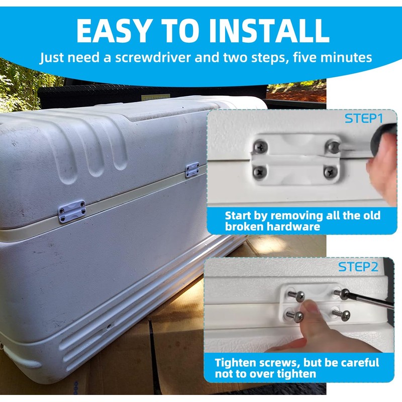 Cooler Replacement Plastic Hinges and Screws for Igloo,High Intensity Cooler
