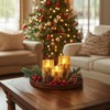Homemory Christmas Flickering Flameless Candles with Remote Timer, Gold Deer