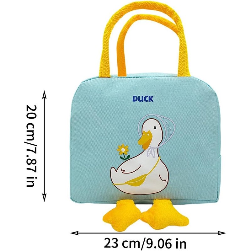 Bolsa Térmica Para El Almuerzo Con Diseño Pato, Gran Capacidad
