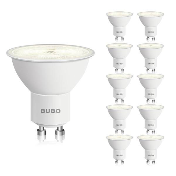 BUBO GU10 LED Bulb 6W Equivalent 50W, 3500K Natural White