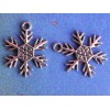 Unbranded 50 Silver Snowflake Snow Flakes Metal Winter Christmas Holiday