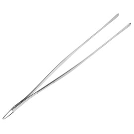 COLLBATH Stainless Steel Kitchen Tweezers for Cooking Food Tongs with Curved Tips -Handled Heat-Resistant Cooking Tool for BBQ and Seafood Essential Kitchen Utensil