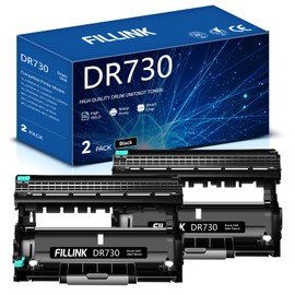 DR730 Drum Unit(Not Toner) Replacement for Brother DR 730 DR-730 DR730 TN760 for Brother HL-L2350DW HL-L2395DW HL-L2370DW HL-L2370DWXL MFC-L2750DW MFC-L2710DW DCP-L2550DW Printer-2 Pack