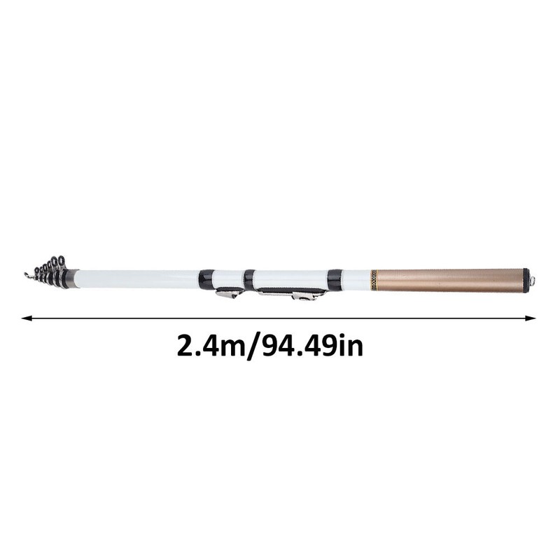 Portable Telescopic Fishing Rod Travel Spinning Fishing Pole Carbon Fiber