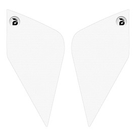 BLOQ Motorcycle Tank Grips compatible with TRIUMPH SPEED TRIPLE 1200 RR (2022-) PREMIUM - CLEAR