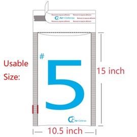 10/100/200/300/400/500/1000/2000 pcs #5 10.5x16 Kraft Bubble Padded Envelopes Mailers Shipping Bags AirnDefense (100)
