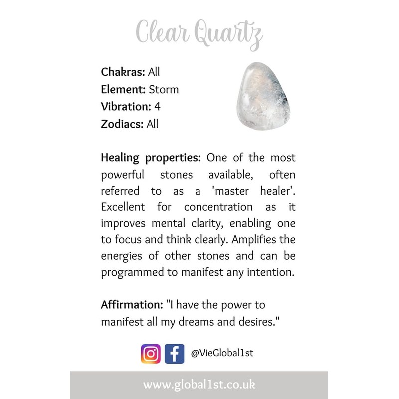 VIE Crystal Star, 2cm, Clear Quartz