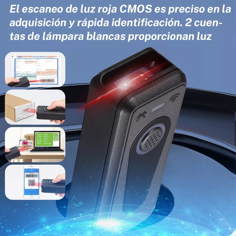GOMITA Escáner Inalámbrico 2d Bluetooth Portátil Y Rápido