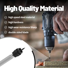 Spot Weld Cutter Set Double Sided 14 Pcs,3/8" HSS Spot Weld Cutter Remover Drill Bits Hex Sheet Metal Hole Cutter Remover Kit for Power Drill Spot Welding, by NAKAO (14 Pcs)