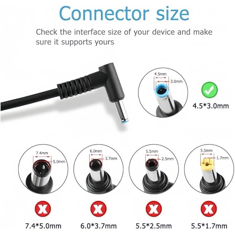 For HP Genuine 120W Charger Blue Tip for HP USB-C