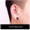 Vogem 4 Pairs Magnetic Earrings for Men Women Stainless Steel