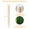 LOROTOCO 50 Pairs Chopsticks Disposable Reusable 9.5" Individually Wrapped Bulk