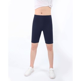 BOOPH - Pantalones cortos de bicicleta para niñas y niñas, 3 unidades, marino, 10-12 Años