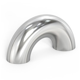 TAISHER 2PCS 304 Stainless Steel 1.5" 180 Degree Mandrel Bend Elbow - Thickness 16GA/.065”Wall, for Auto Modified Exhaust Elbow, Stair Handrail, Exhaust System.