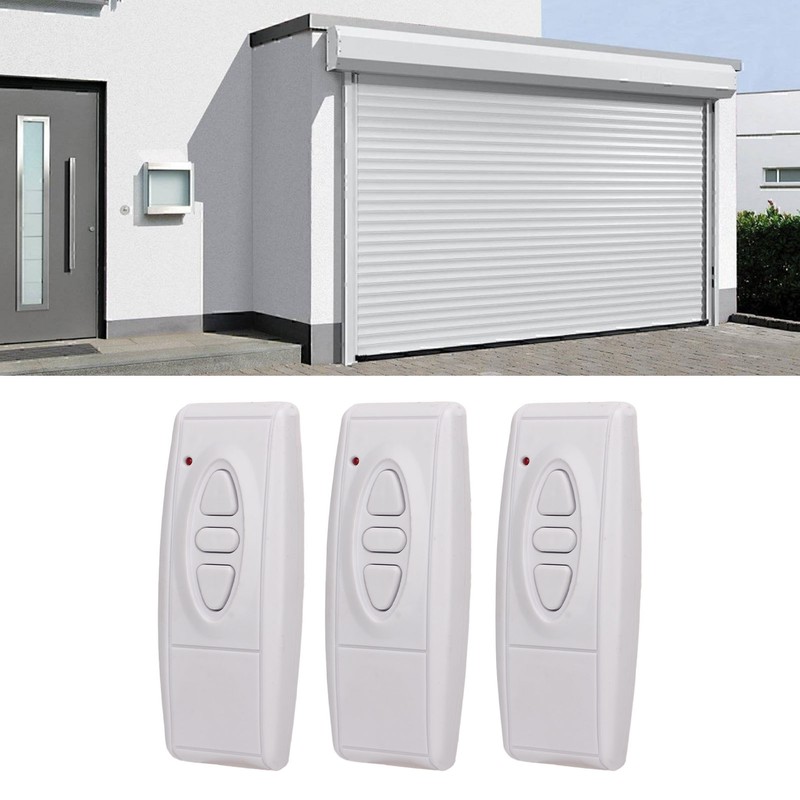 3PCS 433Mhz Garage Door Wireless Button Switch Garage Door Remote