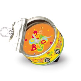 Brisa VW Collection - Volkswagen Classic Beetle Car Bug MyClock Personalizable Watch, Photo Gift, Picture Frame, Souvenir, Magnet, Funny Gadget (VW Beetle Bug Design/Flowers)