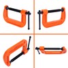 PONY Malleable Iron C-Clamp Set, 3-Piece, (1", 2", 3")
