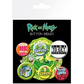 GB Eye LTD, Rick and Morty, Quotes, Badge Pack