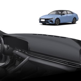 REPOYUL Dashboard Cover Mat Pad for Hyundai Elantra 2021 20220 2023 2024 2025 Dash Cover PU Leather Protector Sunshield Non-Slip (for 2021-2025)